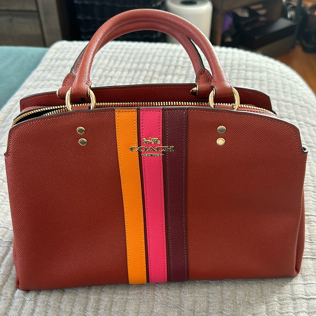 Medium Size Multicolor Ricotta Coach Bag